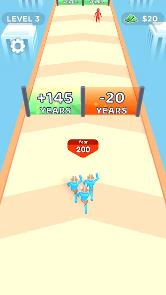 Crowd Evolution! [MOD: безлимитные деньги и усиленная толпа] Screenshot 1