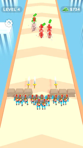 Crowd Evolution! [MOD: безлимитные деньги и усиленная толпа] Screenshot 4