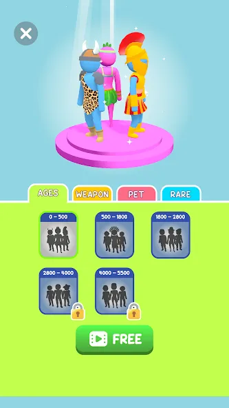 Crowd Evolution! [MOD: безлимитные деньги и усиленная толпа] Screenshot 5