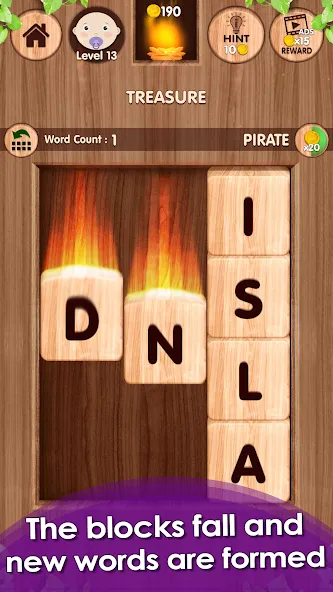 Falling Word Games - Addictive [MOD: открыты все уровни и подсказки] Screenshot 2