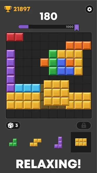 Block Mania - Block Puzzle [MOD: безлимитные монеты и подсказки] Screenshot 1