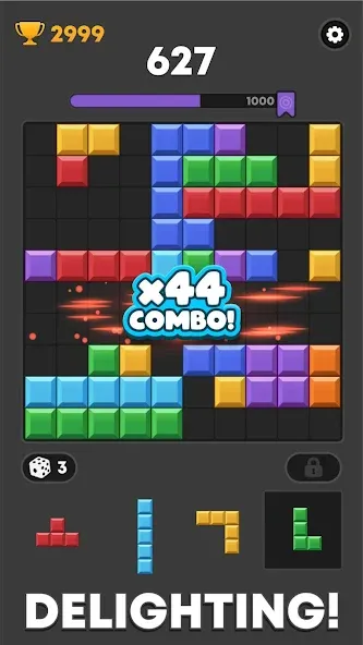 Block Mania - Block Puzzle [MOD: безлимитные монеты и подсказки] Screenshot 3