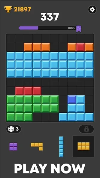 Block Mania - Block Puzzle [MOD: безлимитные монеты и подсказки] Screenshot 4