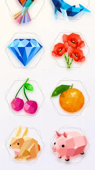 Love Poly: Puzzle Jigsaw [MOD: безлимитные подсказки и все уровни] Screenshot 1