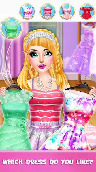 Braided Hair Salon Girls Games [MOD: безлимитные деньги и всё открыто] Screenshot 5