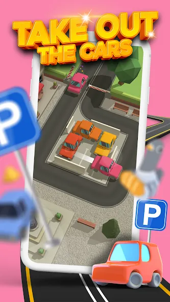 Parking Jam 3D [MOD: без рекламы и все машины открыты] Screenshot 1