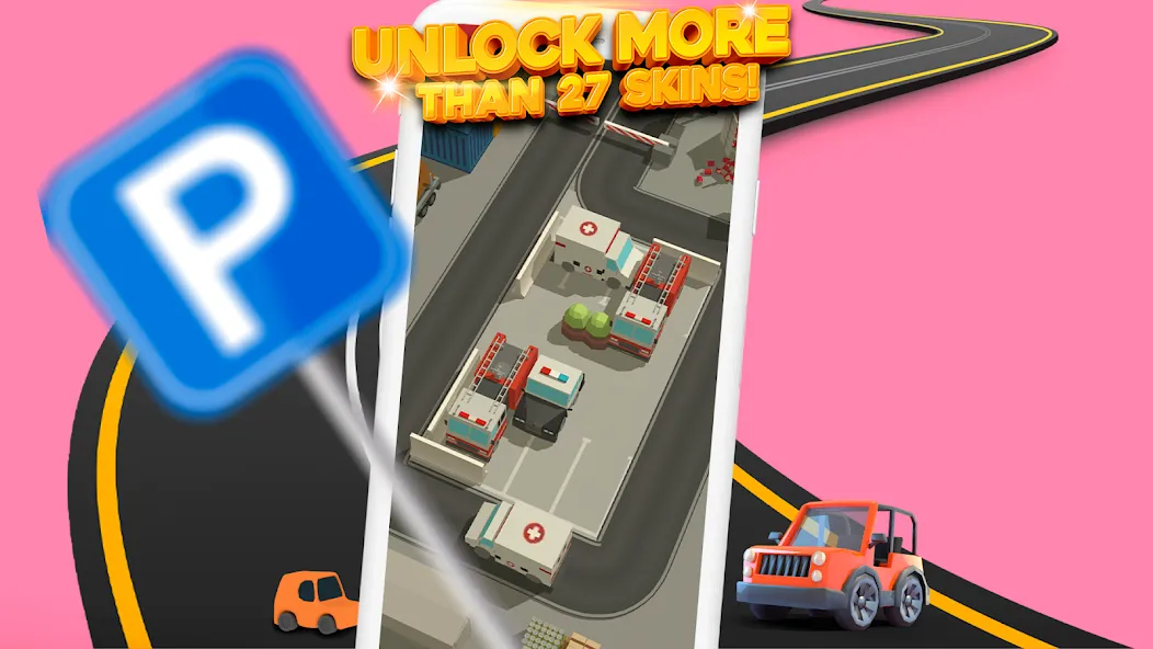 Parking Jam 3D [MOD: без рекламы и все машины открыты] Screenshot 3