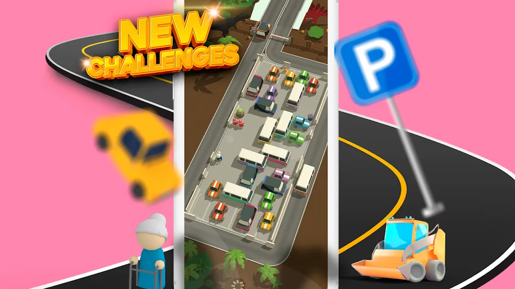 Parking Jam 3D [MOD: без рекламы и все машины открыты] Screenshot 4
