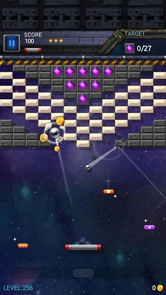 Brick Breaker Star: Space King [MOD: без рекламы и бесконечные жизни] Screenshot 5