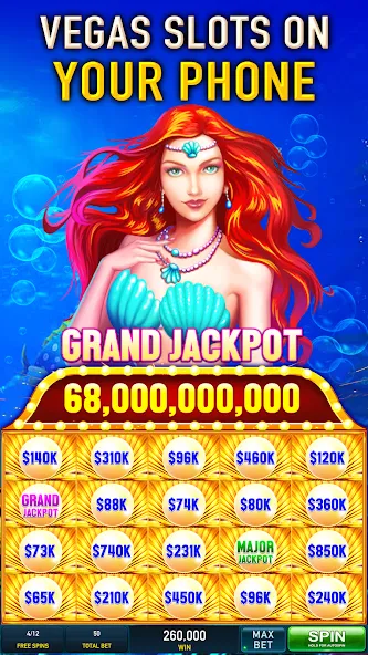Slots Cash:Vegas Slot Machines [MOD: безлимитные монеты и джекпоты] Screenshot 1