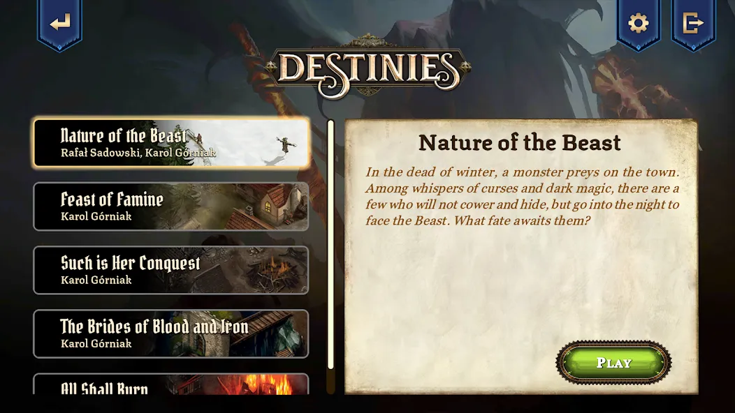 Destinies [MOD: открыты все судьбы и уровни] Screenshot 2