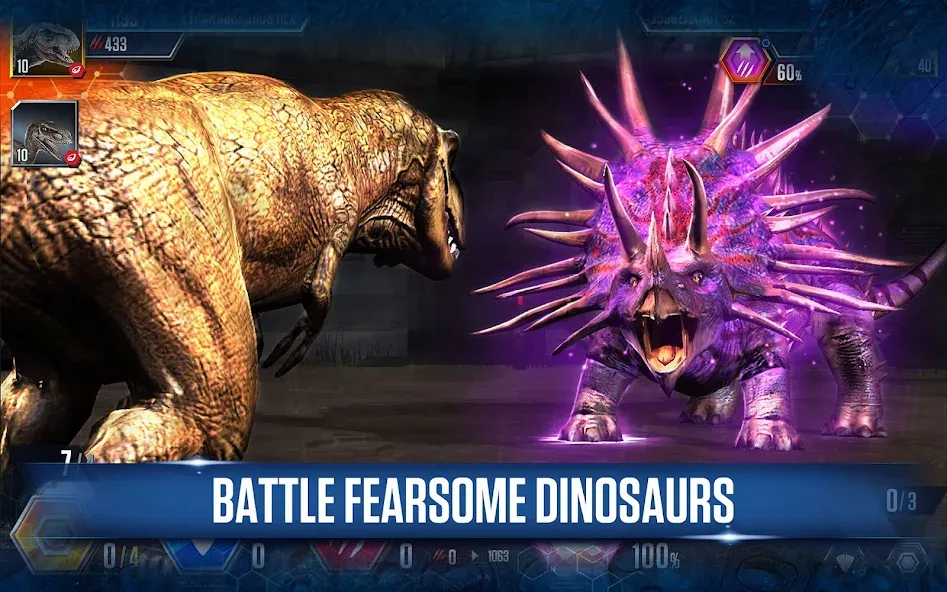 Jurassic World™: The Game [MOD: безлимитные деньги и динозавры] Screenshot 1