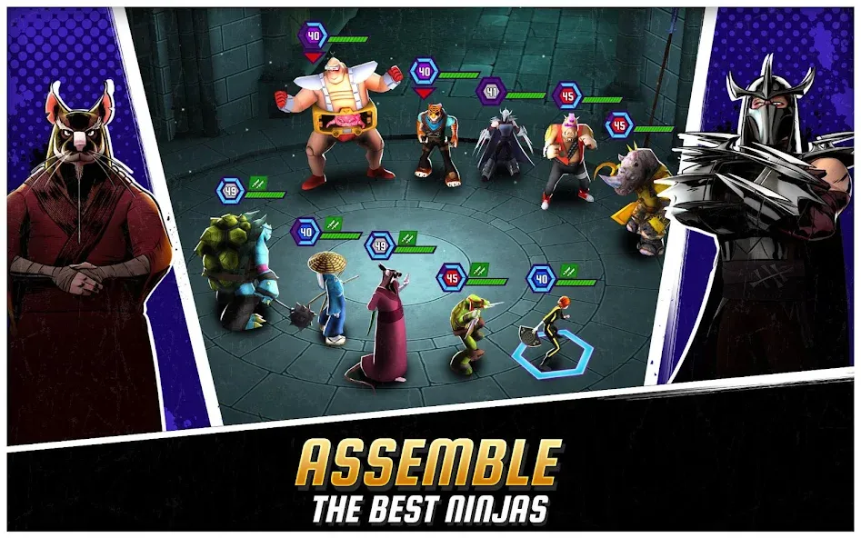 Ninja Turtles: Legends [MOD: безлимитные деньги и усиленные герои] Screenshot 1