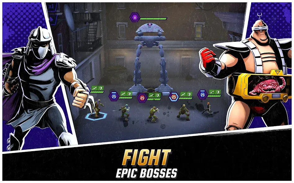 Ninja Turtles: Legends [MOD: безлимитные деньги и усиленные герои] Screenshot 2
