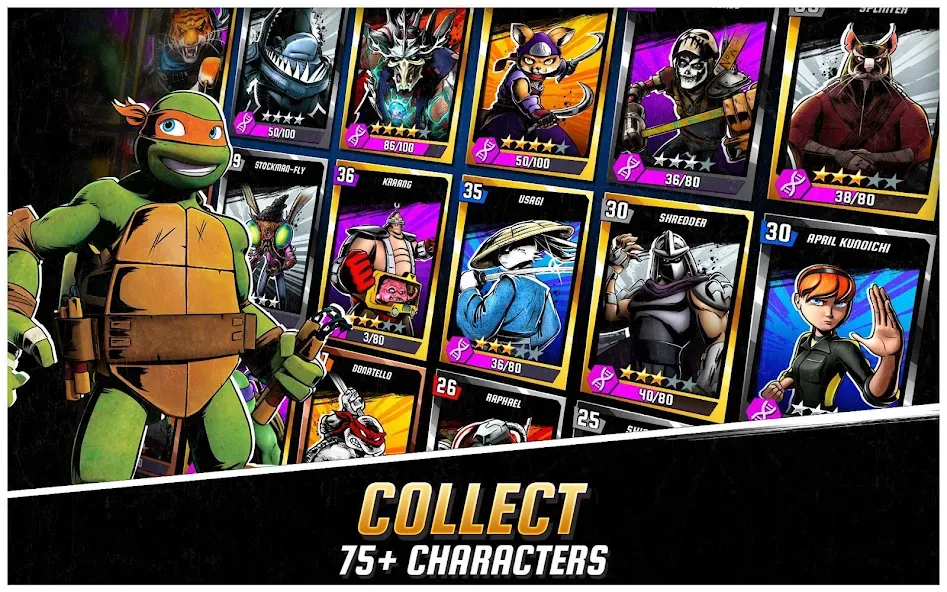 Ninja Turtles: Legends [MOD: безлимитные деньги и усиленные герои] Screenshot 4