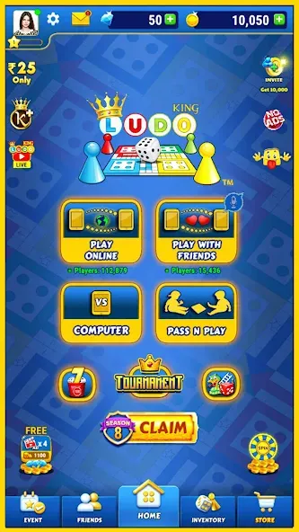 Ludo King™ [MOD: без рекламы и всё открыто] Screenshot 5
