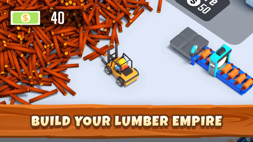 Idle Lumber - Bedrijfs Magnate [MOD: безлимитные деньги и ресурсы] Screenshot 3