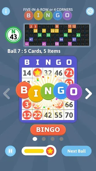 Bingo Mania - Light Bingo Game [MOD: безлимитные монеты и бонусы] Screenshot 3