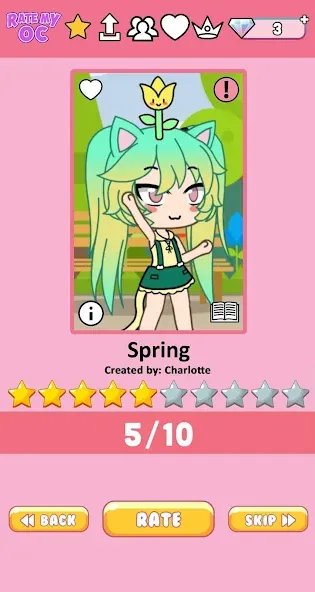 Rate My OC [MOD: оценка персонажей без ограничений] Screenshot 3
