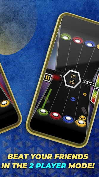 Guitar Hero Mobile: Music Game [MOD: безлимитные деньги и открыты все песни] Screenshot 4