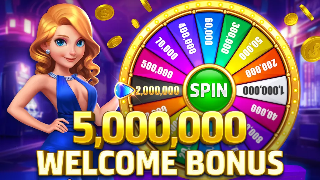 HighRoller Vegas: Casino Games [MOD: безлимитные монеты и фишки] Screenshot 1