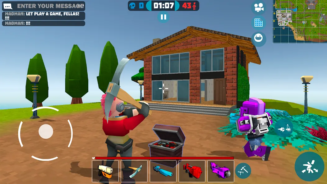 Mad GunS online shooting games [MOD: безлимитные деньги и оружие] Screenshot 1