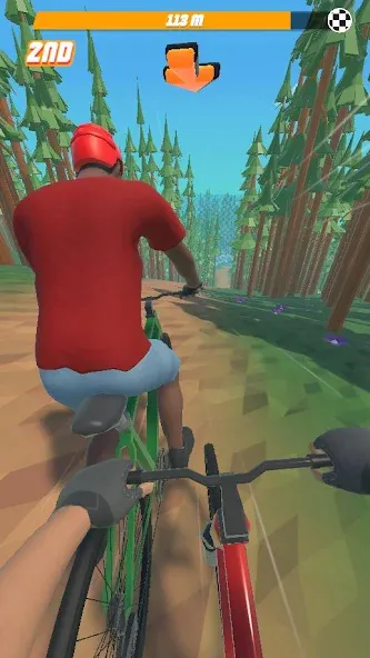 Bike Hill 3D [MOD: безлимитные деньги и все трассы открыты] Screenshot 1