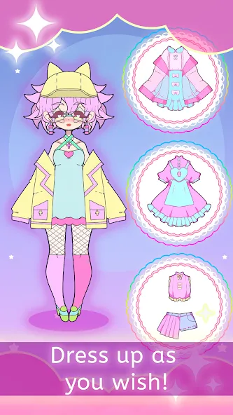 Moon's Closet dress up game [MOD: открыты все наряды и аксессуары] Screenshot 2