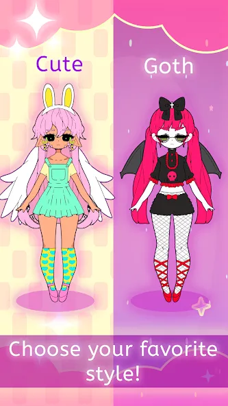 Moon's Closet dress up game [MOD: открыты все наряды и аксессуары] Screenshot 3