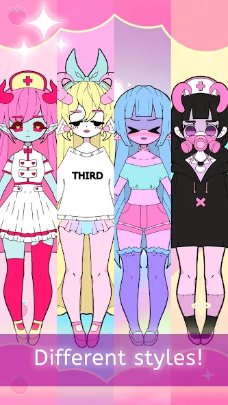 Moon's Closet dress up game [MOD: открыты все наряды и аксессуары] Screenshot 4