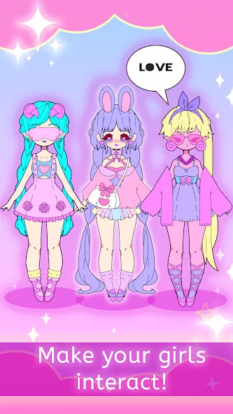 Moon's Closet dress up game [MOD: открыты все наряды и аксессуары] Screenshot 5