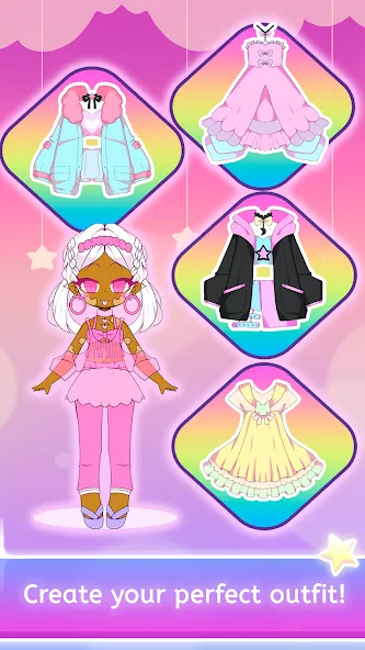 Mimistar dress up chibi doll [MOD: безлимитные монеты и все наряды] Screenshot 3