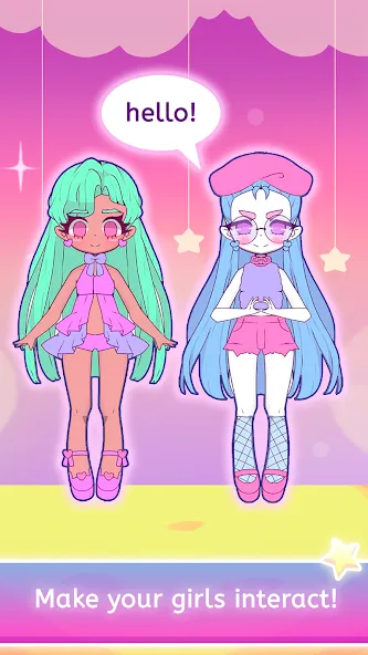 Mimistar dress up chibi doll [MOD: безлимитные монеты и все наряды] Screenshot 5