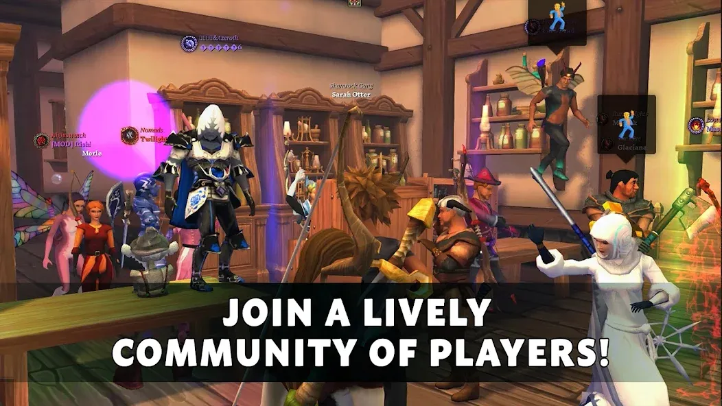 Villagers &amp; Heroes - MMO RPG [MOD: безлимитные ресурсы и открыты все уровни] Screenshot 2