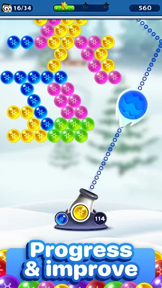 Bubble Pop Games: Shooter Cash [MOD: безлимитные монеты и жизни] Screenshot 2
