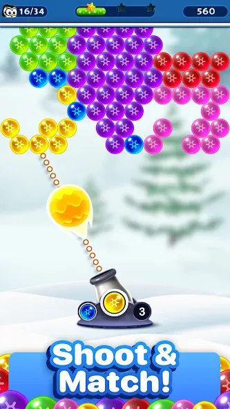 Bubble Pop Games: Shooter Cash [MOD: безлимитные монеты и жизни] Screenshot 3