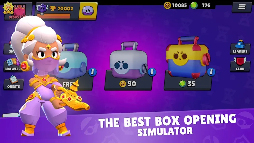 Star Box Simulator for BS [MOD: безлимитные ресурсы и все герои] Screenshot 1