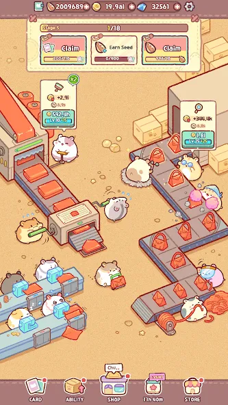 Hamster Bag Factory : Tycoon [MOD: безлимитные деньги и ускоренное производство] Screenshot 5