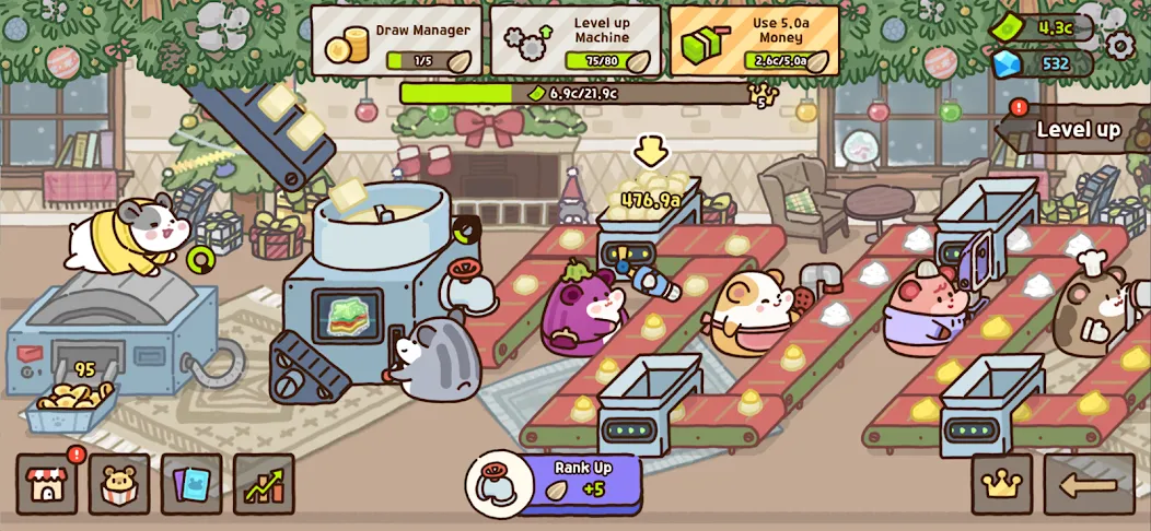 Hamster Cookie Factory [MOD: безлимитные монеты и ускоренное производство] Screenshot 5