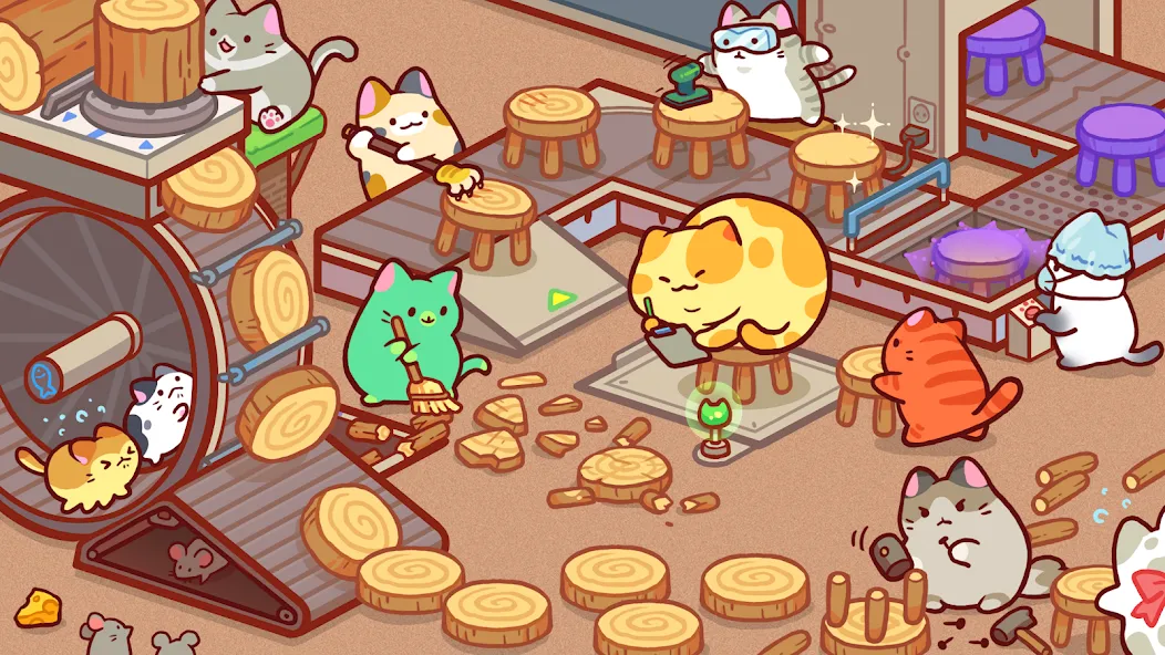 Kitty Cat Tycoon [MOD: безлимитные деньги и ресурсы] Screenshot 1
