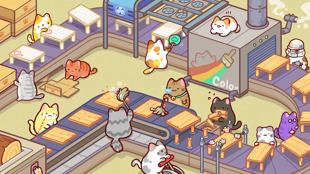Kitty Cat Tycoon [MOD: безлимитные деньги и ресурсы] Screenshot 4