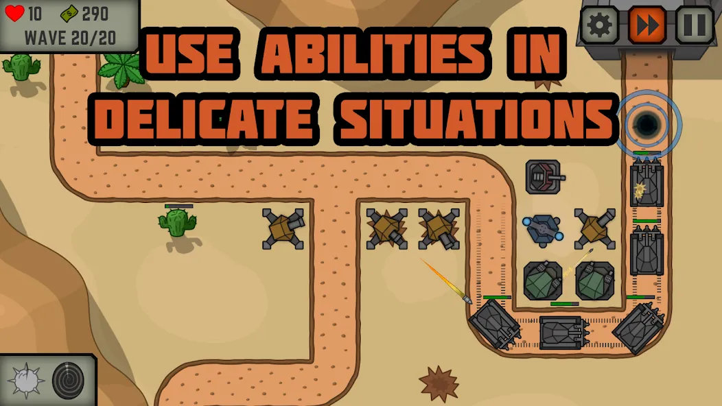 Tactical War: Tower Defense [MOD: безлимитные деньги и мощные войска] Screenshot 2