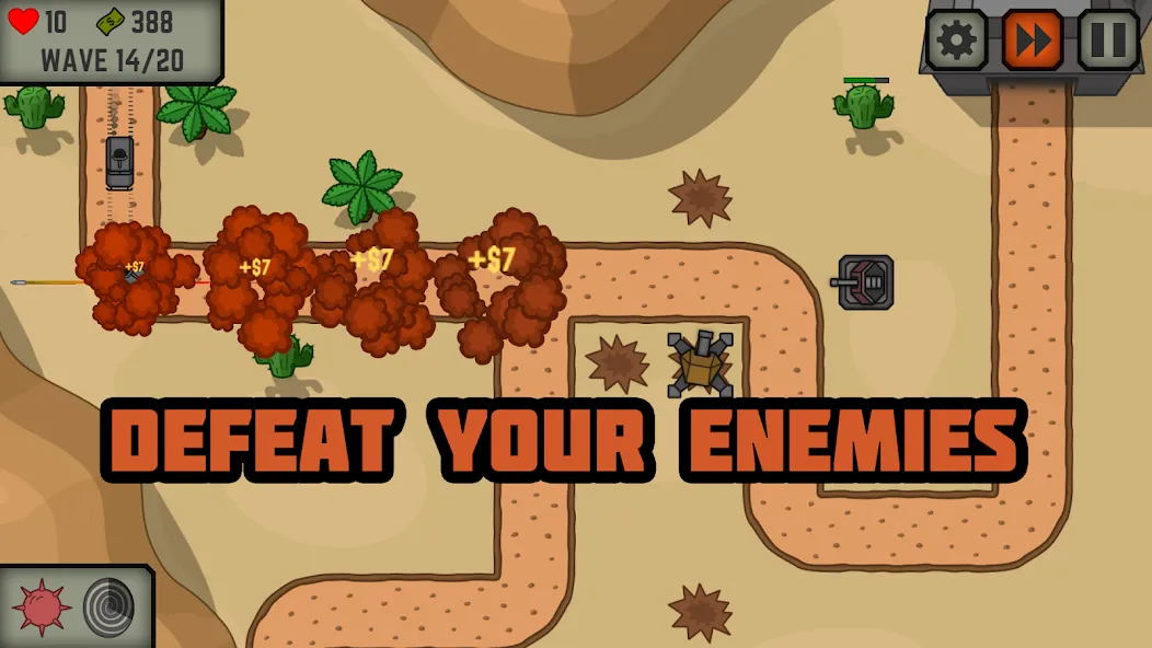 Tactical War: Tower Defense [MOD: безлимитные деньги и мощные войска] Screenshot 5