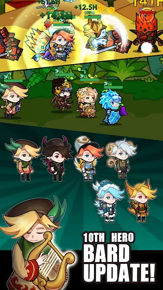 Infinity Heroes : Idle RPG [MOD: безлимитные ресурсы и герои] Screenshot 2