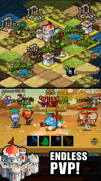 Infinity Heroes : Idle RPG [MOD: безлимитные ресурсы и герои] Screenshot 4