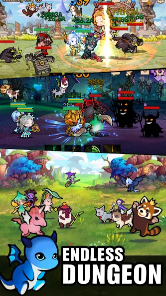 Infinity Heroes : Idle RPG [MOD: безлимитные ресурсы и герои] Screenshot 5