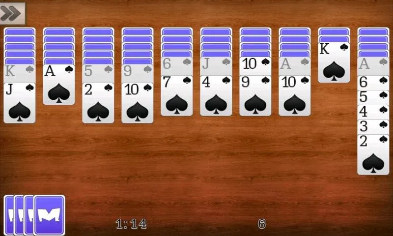 Spider Solitaire [MOD: без рекламы и бесконечные подсказки] Screenshot 2