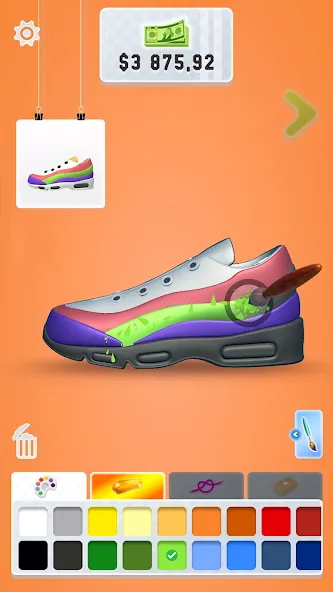 Sneaker Art! - Coloring Games [MOD: открыты все кроссовки и уровни] Screenshot 3