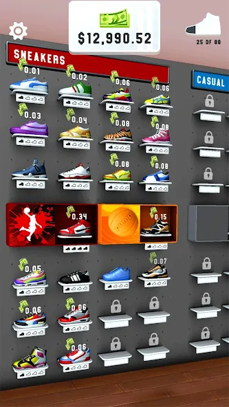Sneaker Art! - Coloring Games [MOD: открыты все кроссовки и уровни] Screenshot 4