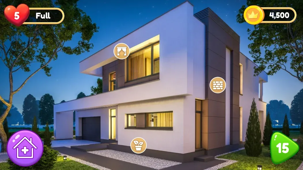 Home Renovation Games 2023 [MOD: безлимитные деньги и все уровни] Screenshot 1
